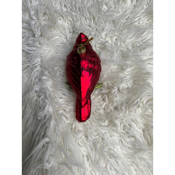 ─୨ৎ─ Robert Stanley Large RED CARDINAL BIRD ON HOLLYBRANCH Hanging Ornament ❌ - Picture 3 of 8